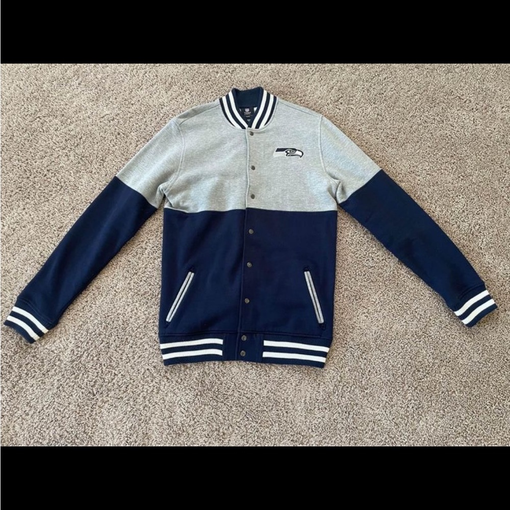 NFL Seattle Seahawks Letterman Style Youth Jacket Size XL